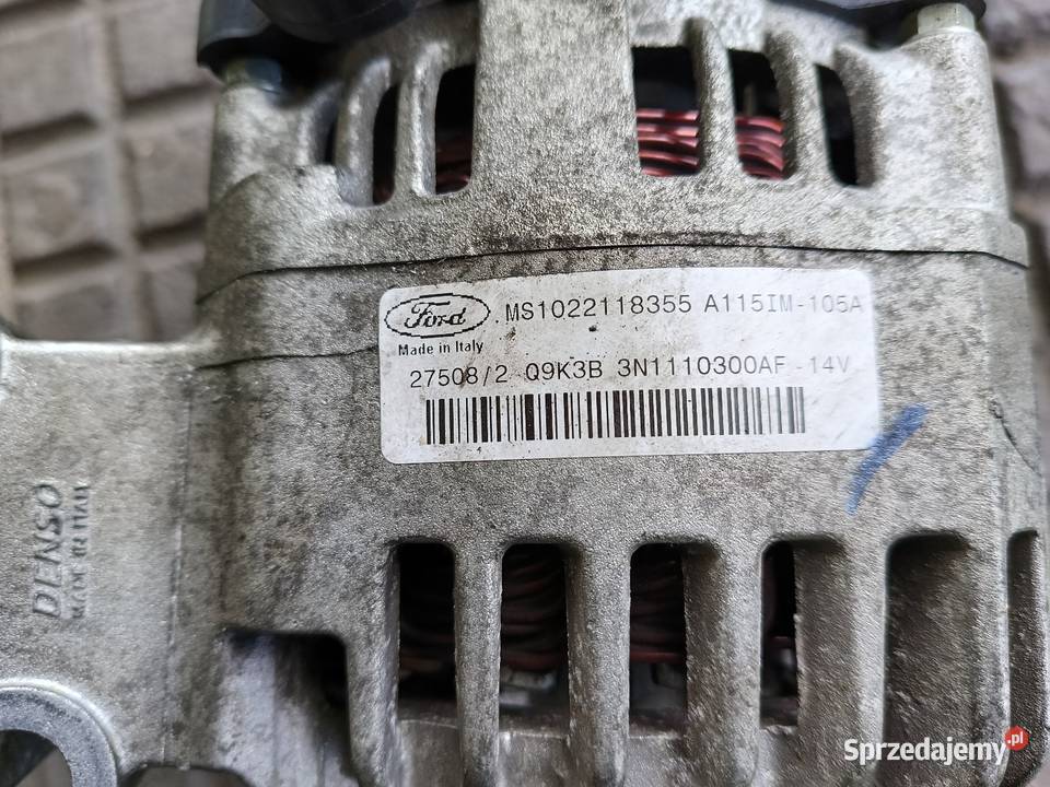 Alternator ford focus MK2 16 benzyna 2008r osobowe Sosnowiec sprzedam