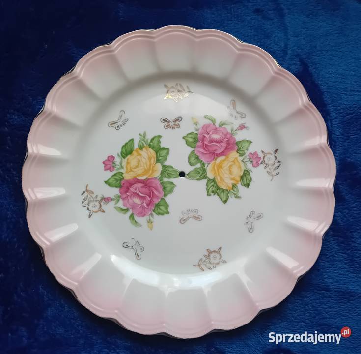 Patera z dziurką element etażerki Pierwsza wielkopolskie Koźminek