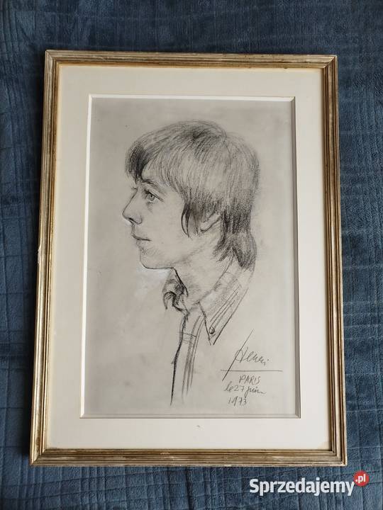 Portret młodego człowieka z Paryża z 1973 r opolskie Opole sprzedam