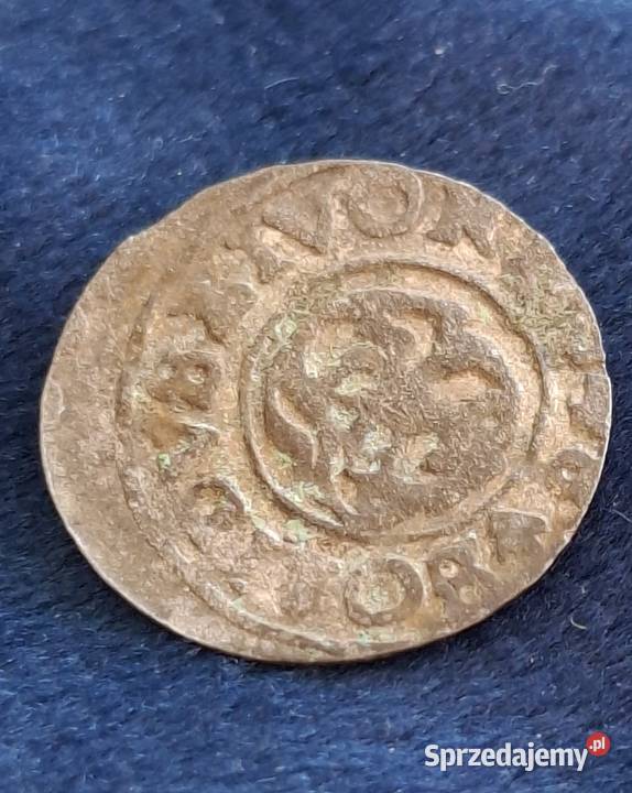 Szeląg inflancki Krystyna Ryga 1648 okupacja Antyki, Sztuka, Kolekcje pomorskie Wejherowo