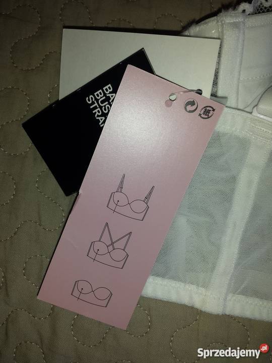 Biustonosz HM 75 C nowy z metkami biały mazowieckie Warszawa