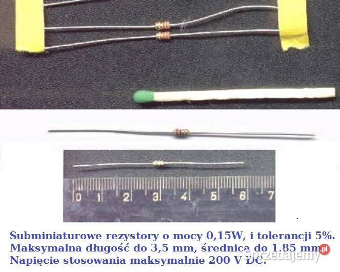 Rezystor 10 5 015W 185 X 35 mm 50 Rogów