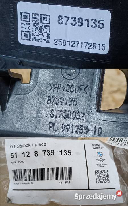 BMW 2 U06 ACTIVE TOURER ŚLIZG MOCOWANIE ZDERZAKA Pleszew sprzedam