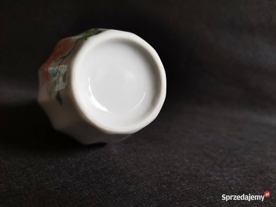 Stary mały porcelanowy wazon Ptaki Katowice