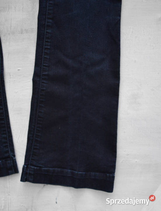 granatowe jeansy dzwony M 38 RI River Island