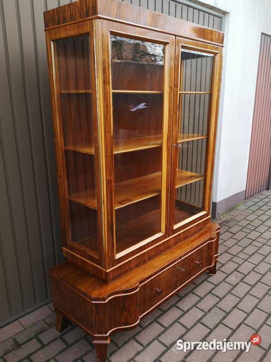 Witryna Serwantka ARTDECO Orzech Politura Stara wielkopolskie