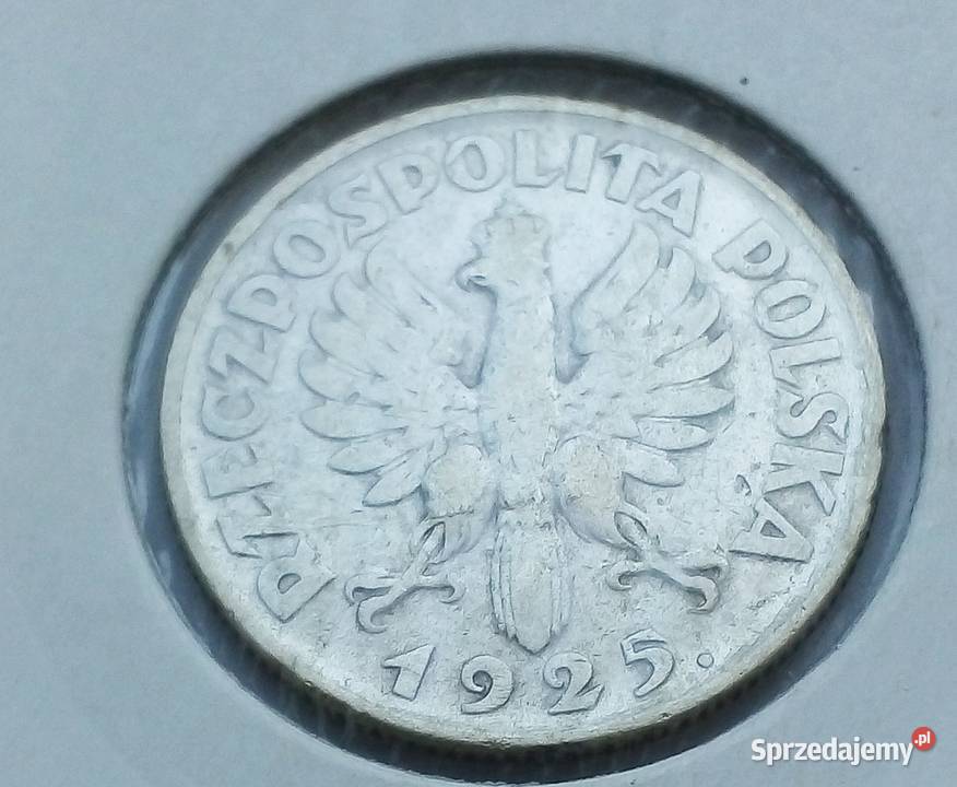 POLSKA1 1925 r KROPKA DACIE SREBRO 750 ŻNIWIARKA Legionowo