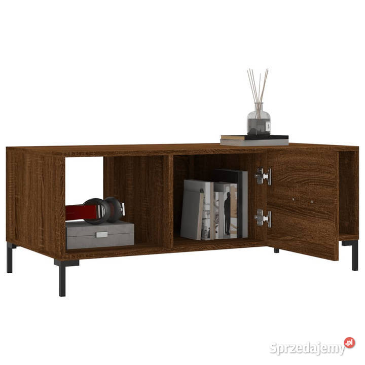Stolik kawowy brązowy dąb 102x50x40 WM829307 Warszawa