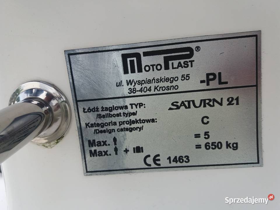 Sprzedam jacht Saturn 21 Camino Żeglarstwo Jerzwałd