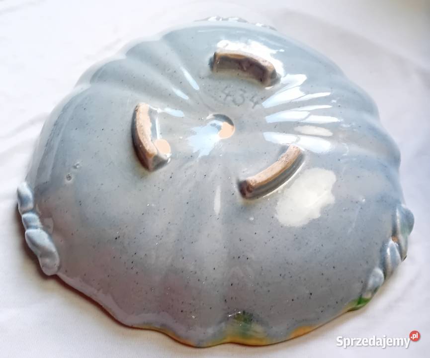 Ceramiczna misa owocarka majolika Niemcy około wielkopolskie Koźminek