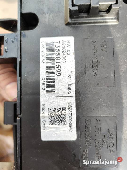 Panel klimatyzacji Punto Evo 2012 r