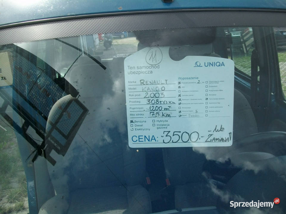 Renault Kangoo I 19972007 Rok produkcji 2003 Katowice