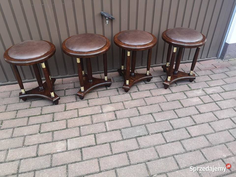 StołekTaboret Dębowy Lata 2030 Stary Antyk Swarzędz