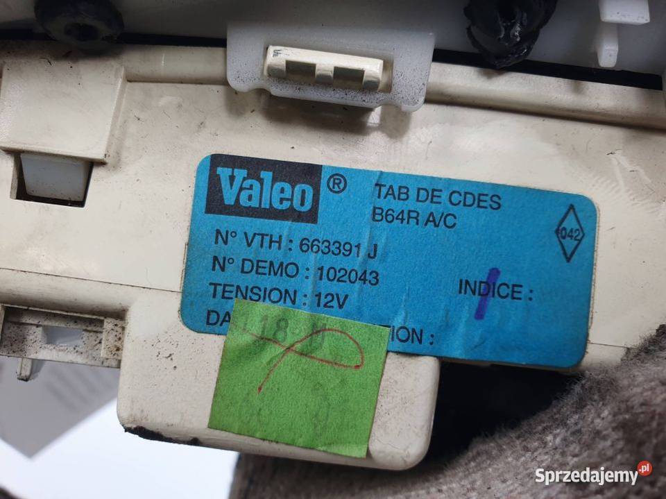 PANEL KLIMATYZACJI RENAULT MEGANE I 663391J kujawsko-pomorskie