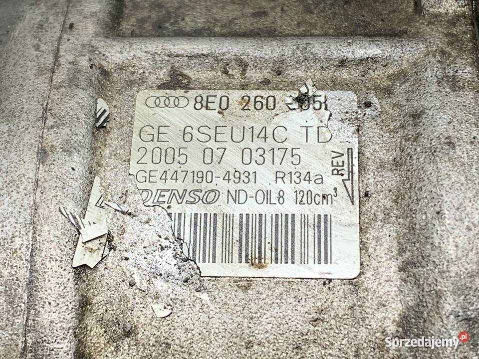 SPRĘŻARKA KLIMATYZACJI AUDI A4 B7 8E0260805 20 sprzedam