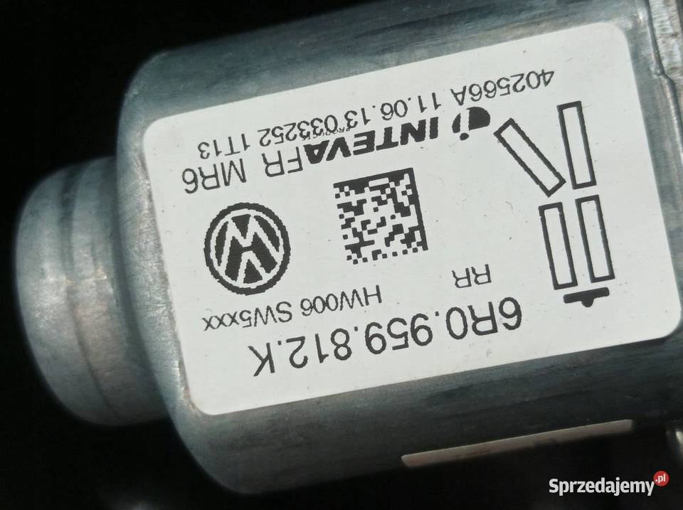 MECHANIZM SZYBY PRAWY TYŁ 6R0959812K Seat Ibiza