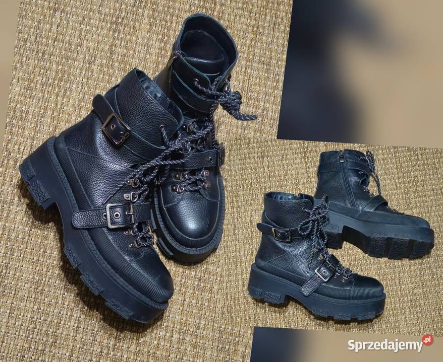 Alma en Pena skórzane trapery trzewiki damskie Rozmiar 40 Lublin