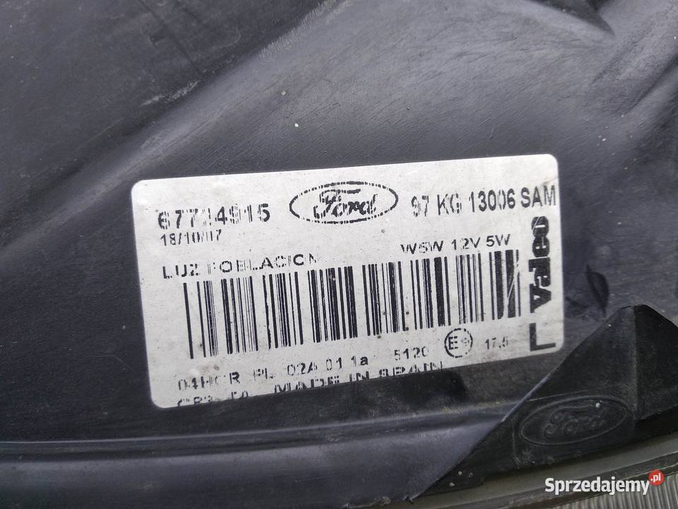 Ford KA MK1 I lampa przednia lewa reflektor Lampy przednie Sieradz