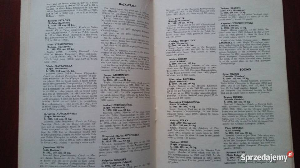 Polish Olimpic Team Tokyo 1964 Warszawa sprzedam