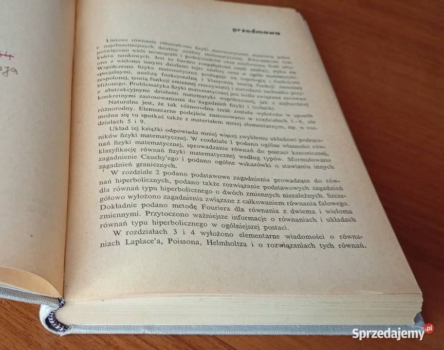 Równania liniowe fizyki matematycznej Babicz Podręczniki Gdańsk sprzedam