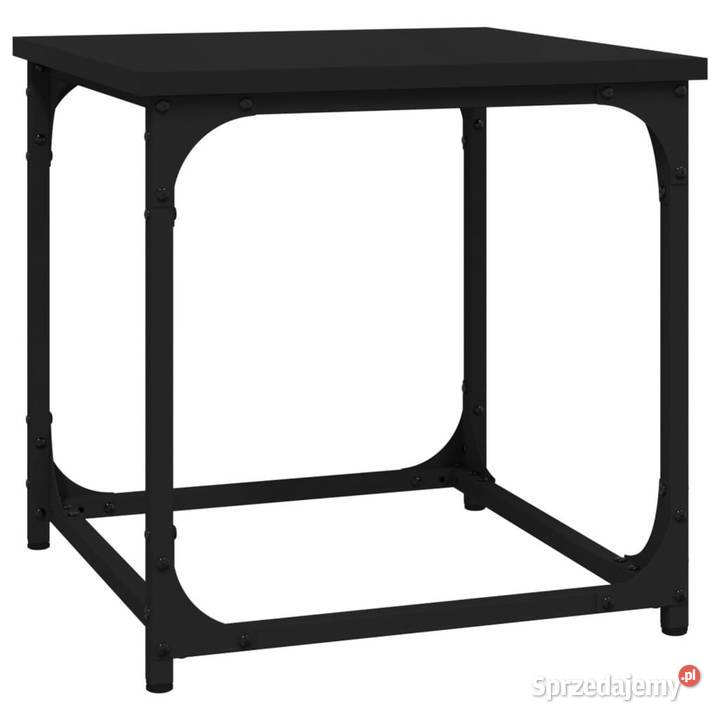 Stolik boczny czarny 40x40x40 materiał Stoły mazowieckie Warszawa