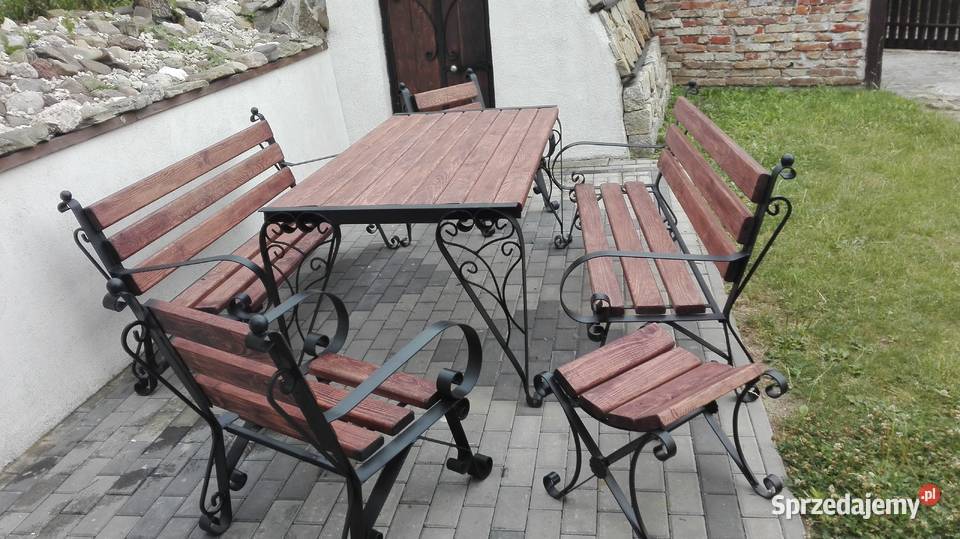 Meble ogrodowe stół ława krzesła na taras ogród lubelskie