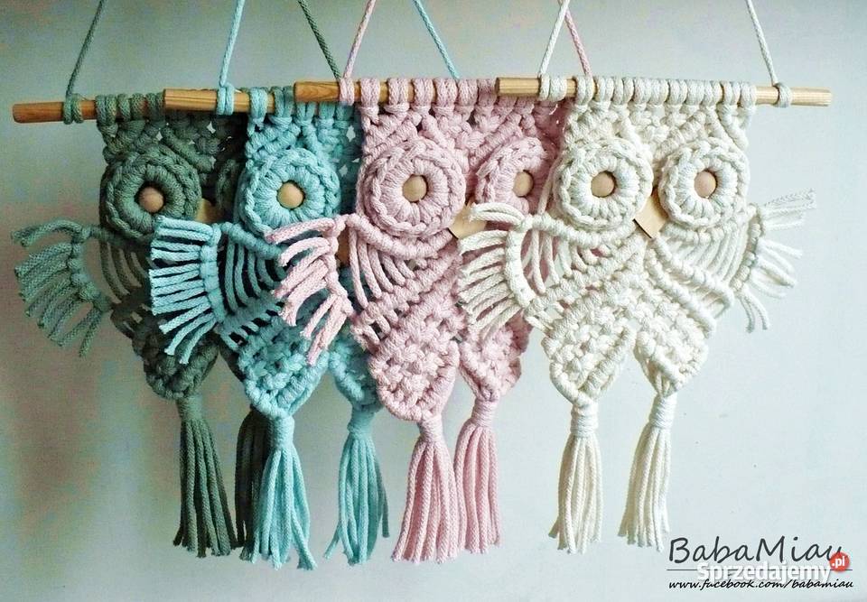 Sowa handmade makrama boho pokój dziecięcy Bydgoszcz sprzedam