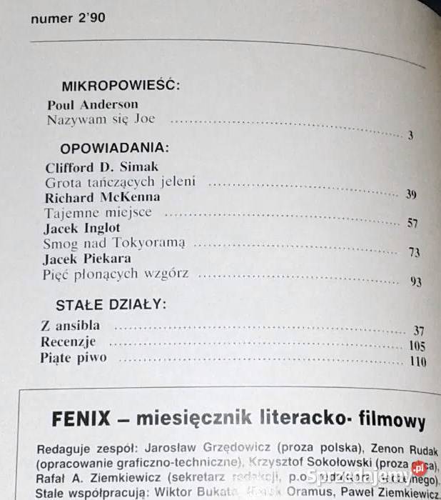 Fenix 21990 Poul Anderson Clifford D Simak lubelskie