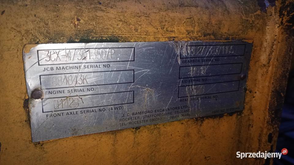 Koparko ładowarka 3 cx szczęka 4x4 widły Wieluń sprzedam