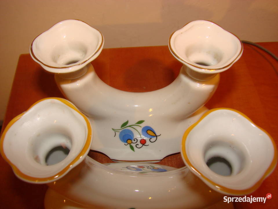 lubiana wzór kaszubski świecznik PRL pomorskie