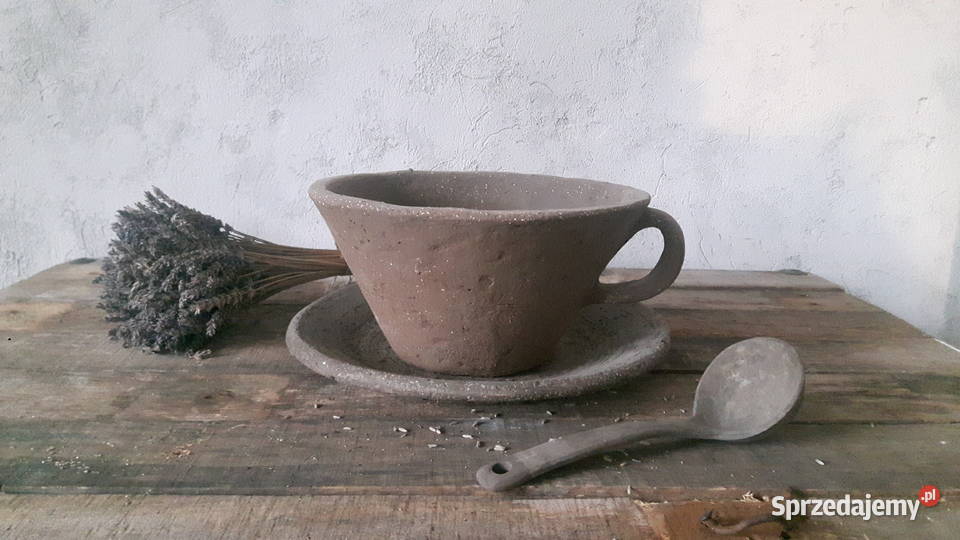 Misa ceramiczna z talerzem i łyżką sprzedam