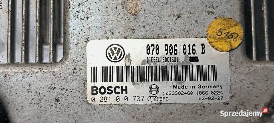 KOMPUTER SILNIKA ECU VOLKSWAGEN PHAETON kujawsko-pomorskie Lipno sprzedam