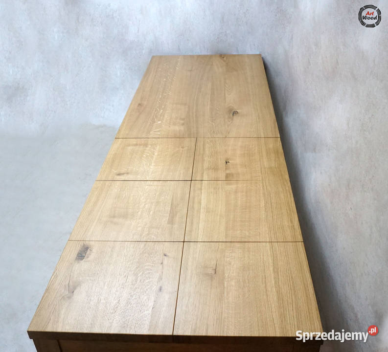 Stół dębowy rozkładany dostawki pod blatem 90cm Nowy Sącz