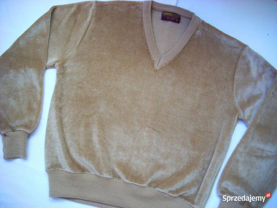 Sweter męski welur Camel L Nowy Sącz