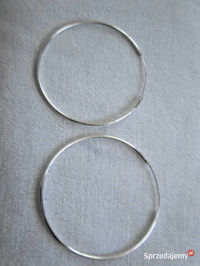 Wielkie koła kolczyki srebro 925 Warszawa sprzedam