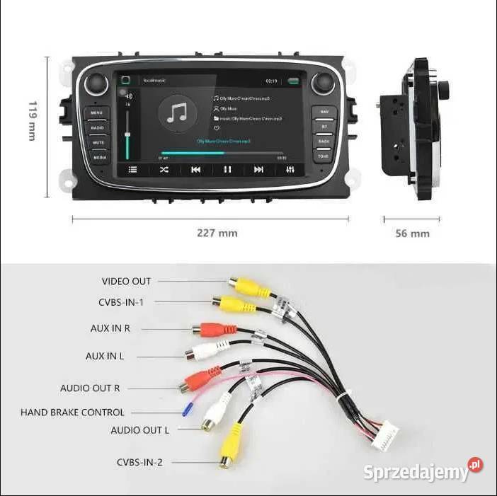 Radio Android Ford Focus Mondeo Smax Cmax Galaxy Ożarowice