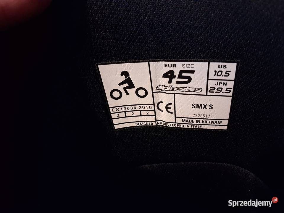 Buty motocyklowe Alpinestars SMX S r 45 Motoryzacja