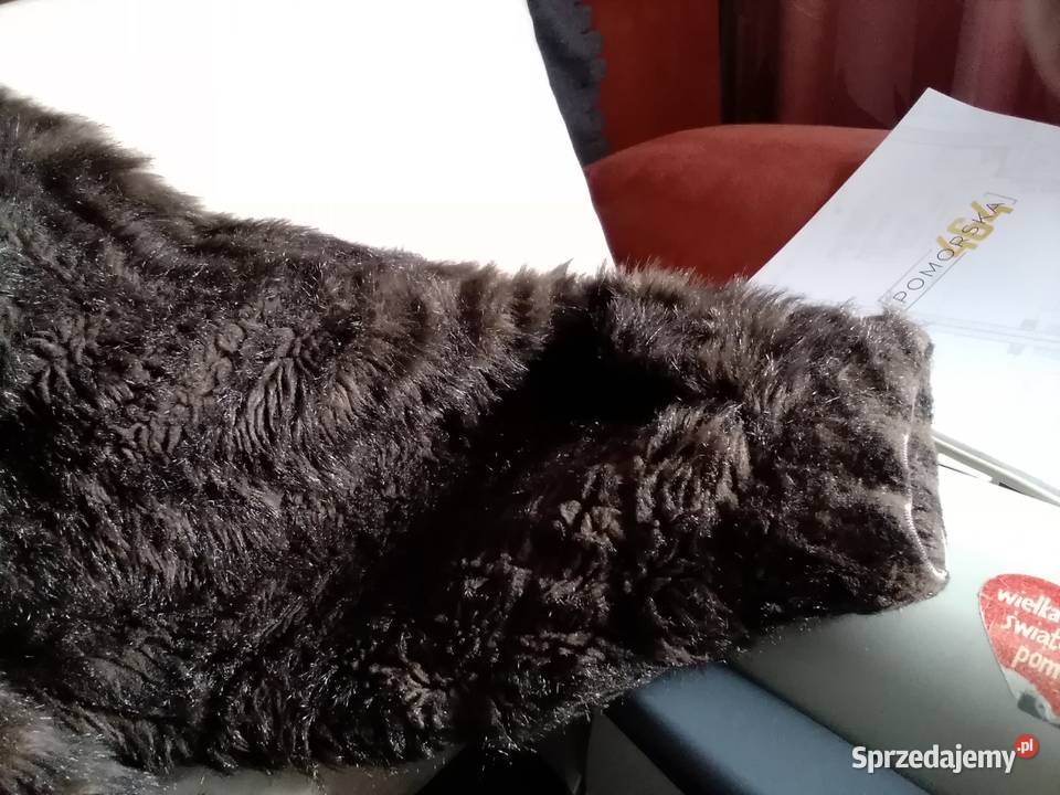 Sztuczne futerko ciemny brąz Łódź