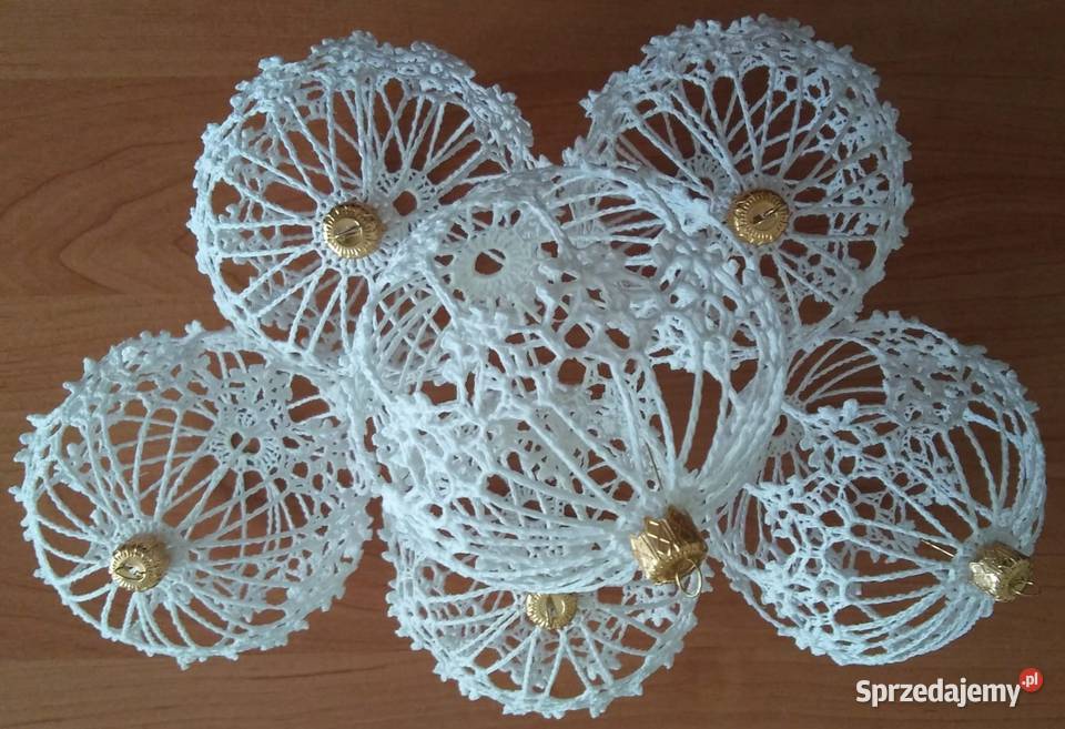 Duże Bombki szydełkowe na choinkę różne wzory i