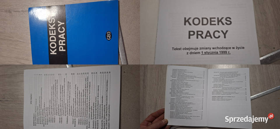 KODEKS PRACY wydanie z 1999 r niski nakład Łęczyca
