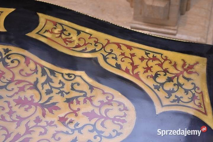 Królewski Stół Ława Stolik Boulle Drewno okucia Kraków