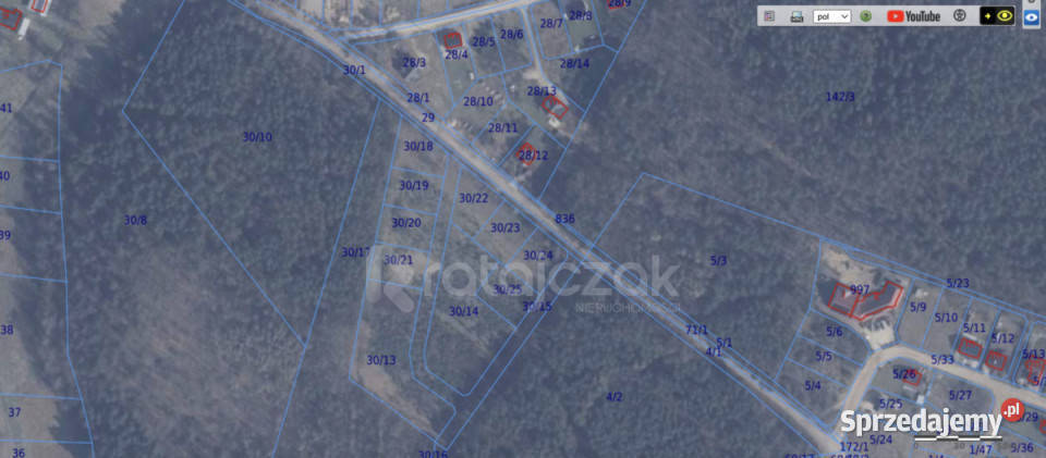 Działka 1041m2 Domatowo 30m