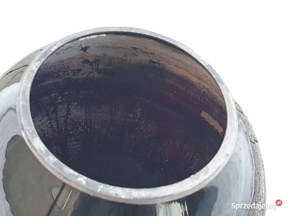 Stary Czechosłowacki ręcznie malowany wazon Art Porcelana i szkło Cieszyn