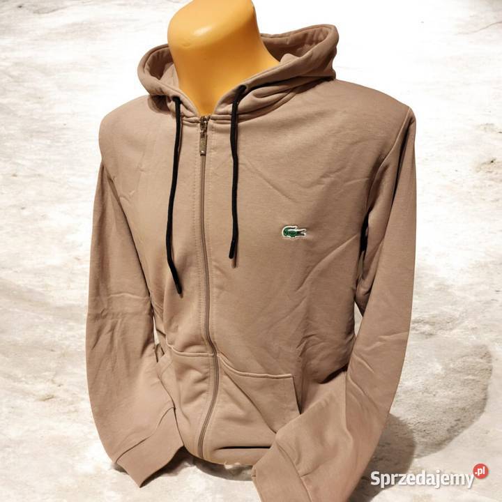 Bluza rozpinana bawełniana Lacoste beżowa M Białystok sprzedam
