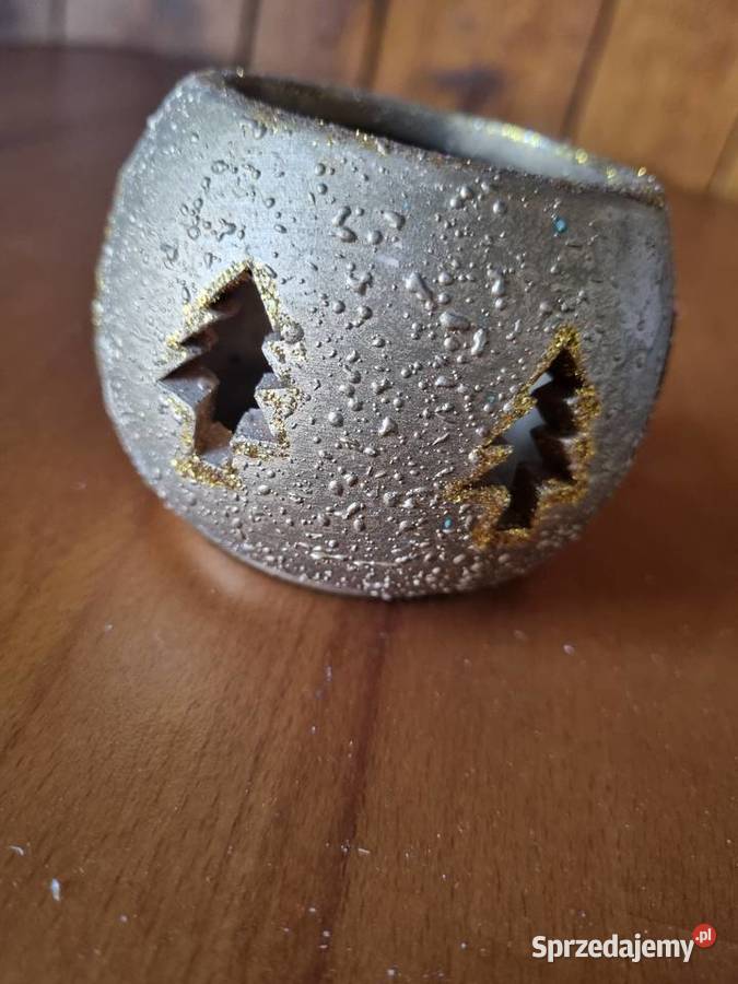 Złoty Świecznik Lampion na tealighty inny kolor Boże Narodzenie