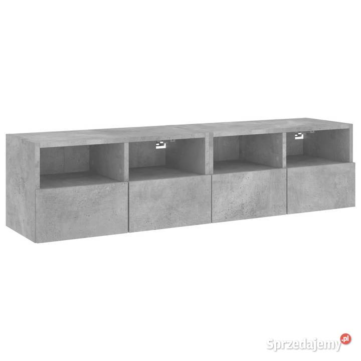 Ścienne szafki TV 2 szarość betonu 60x30x30 mazowieckie Warszawa