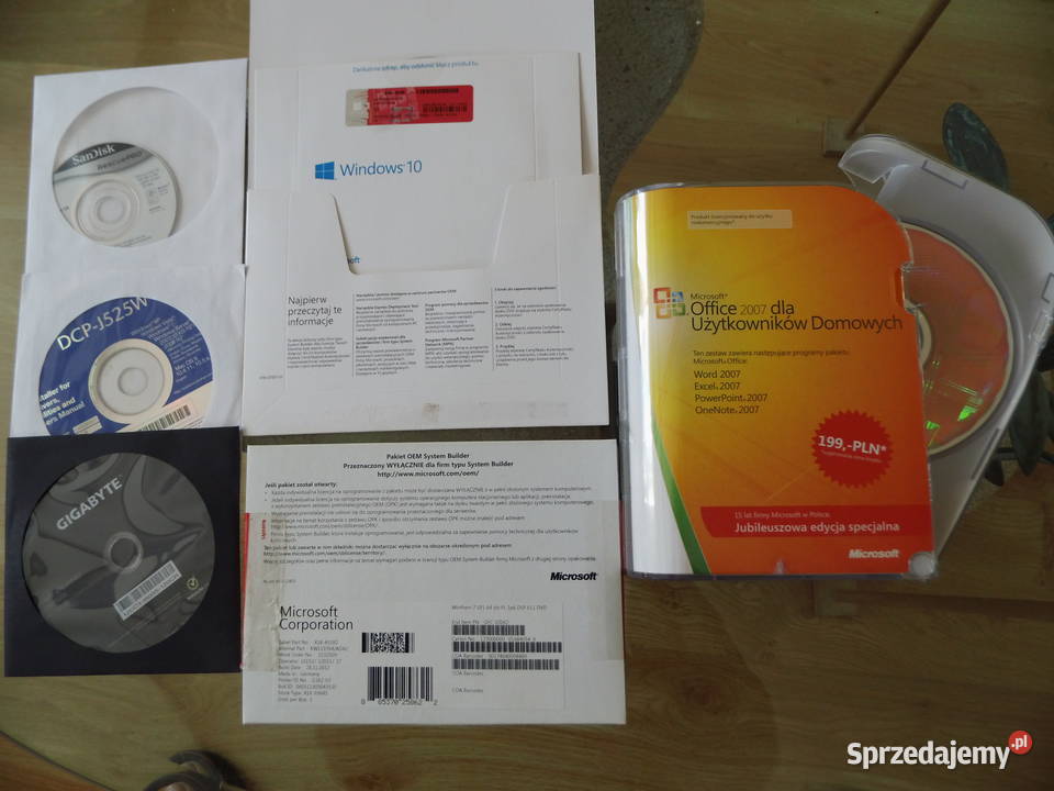 Office Microsoft pakiet OEM i inne Zestaw Radzewice sprzedam