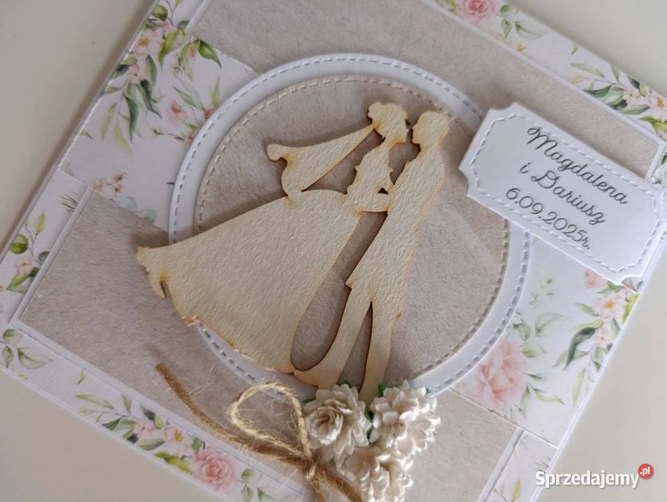 Kartka na Ślub ręcznie robiona handmade łódzkie Łódź sprzedam