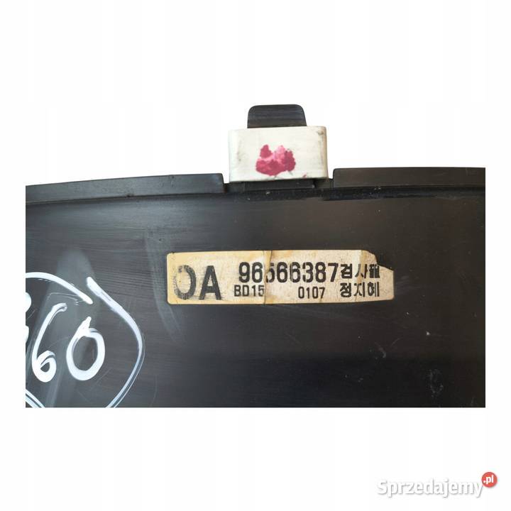 LICZNIK ZEGARY 96566387 Chevrolet Matiz 08 6V osobowe Chełm