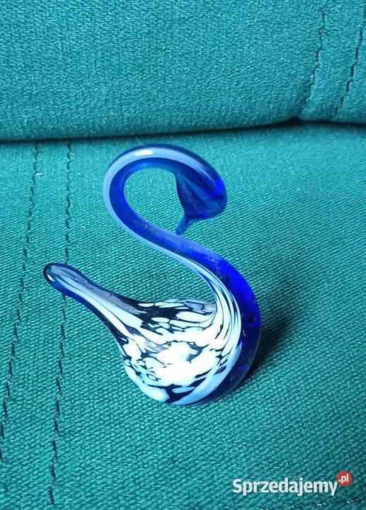 Stary szklany łabędź prl Zbylitowska Góra